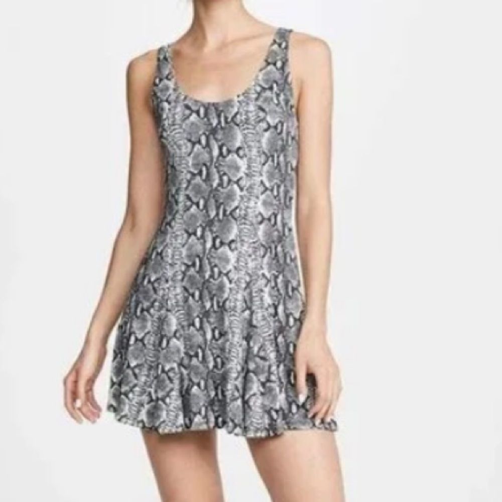 Alice + Olivia Snake Skin Print Mini Dress